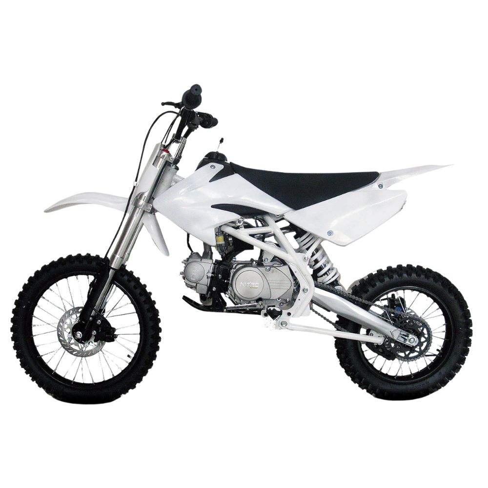 Dečiji benzinski kros motor Nitro Drizzle 125cc – Beli Dečiji benzinski kros motor Nitro Drizzle 125cc – Beli