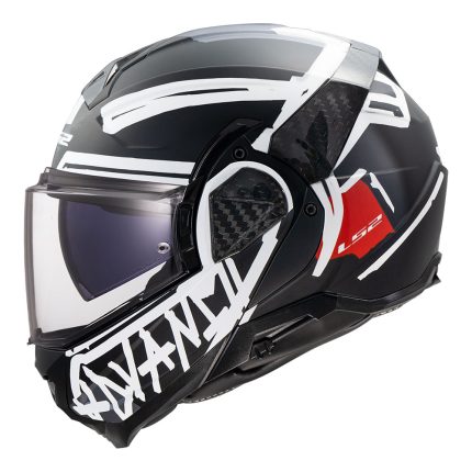 Kaciga LS2 Flip Up FF910 ADVANT II TAPE crna