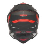 Kaciga NOX Enduro sa vizirom N312 VAPOR mat crno crvena