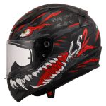 Kaciga LS2 Full Face FF353 RAPID II KAIJU crno belo crvena