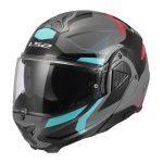 Kaciga LS2 Flip Up FF910 ADVANT II TRIPLE nardo sivo plava