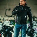 Jakna CLARKE SPORT crno bela MODEKA