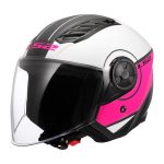 Kaciga LS2 Jet OF616 AIRFLOW II COVER belo roza