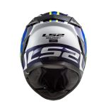 Kaciga LS2 Full Face FF327 CHALLENGER GALACTIC belo žuto plava sa naočarima