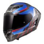 Kaciga LS2 Full Face FF807 DRAGON CARBON TRAX plavo crvena