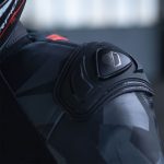 Jakna VALYANT kožna crno crvena MODEKA