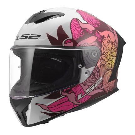 Kaciga LS2 Full Face FF820 RAPID III POPPIES II belo roza