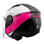 Kaciga LS2 Jet OF616 AIRFLOW II COVER belo roza