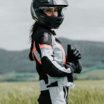 Jakna KHAO AIR crno crvena ženska MODEKA