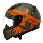 Kaciga LS2 Full Face FF353 RAPID II THUNDER BIRDS zeleno narandžasta