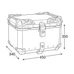 Centralni kofer LS2 ALU niklovani ROCK 45L