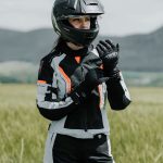 Jakna KHAO AIR crno crvena ženska MODEKA