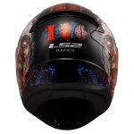 Kaciga LS2 Full Face FF353 RAPID II ZOMBIE crno crvena