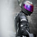 Jakna VALYANT kožna crno bela MODEKA