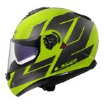 Kaciga LS2 Flip Up FF908 STROBE II CODE žuto siva