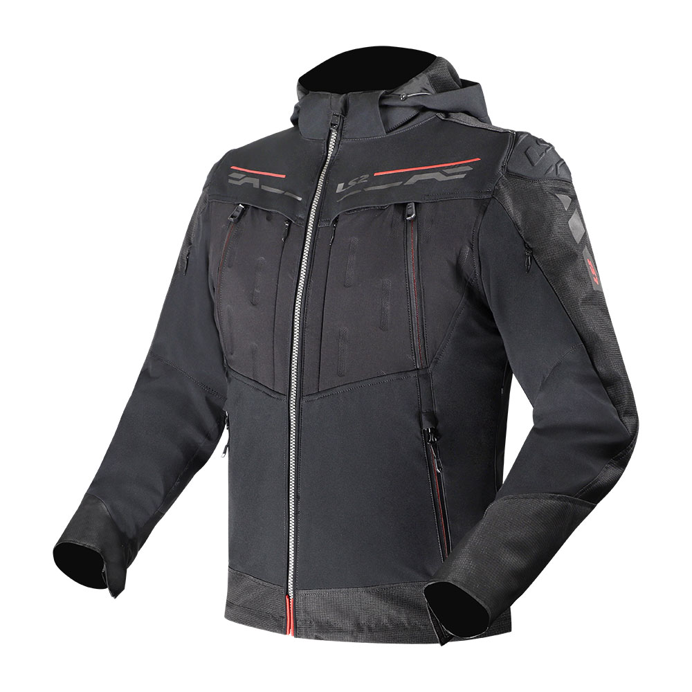 Jakna LS2 ZIRCONIUM EVO muška crno crvena Jakna LS2 ZIRCONIUM EVO muška crno crvena