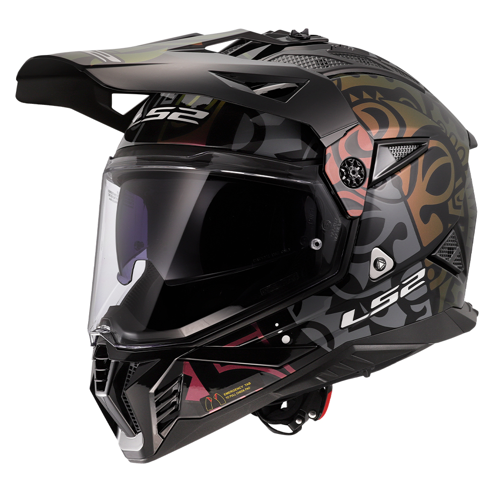 Kaciga LS2 Enduro MX702 PIONEER II RANGI crna Kaciga LS2 Enduro MX702 PIONEER II RANGI crna