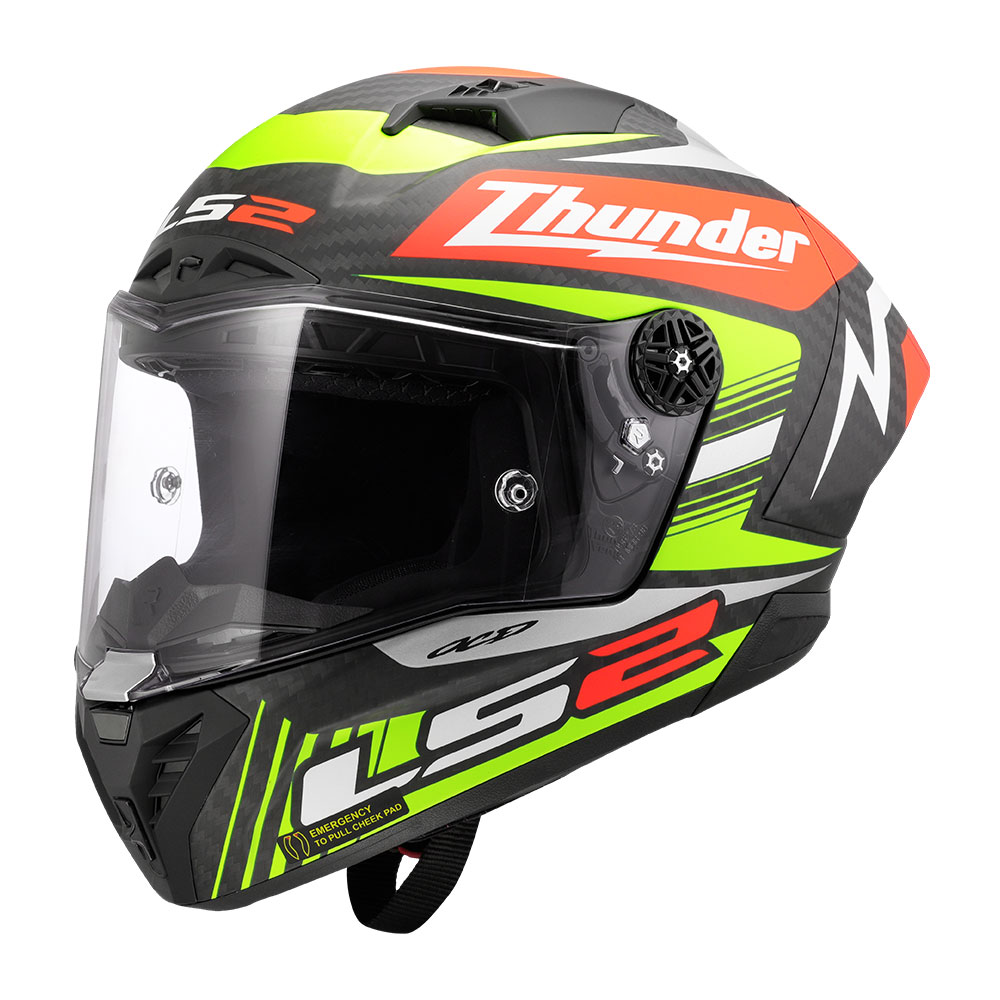 Kaciga LS2 Full Face FF805 THUNDER CARBON GP AERO REPLICA crna Kaciga LS2 Full Face FF805 THUNDER CARBON GP AERO REPLICA crna