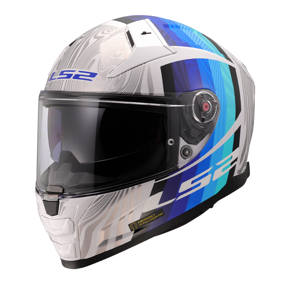 Kaciga LS2 Full Face FF811 VECTOR II FREEDOM belo siva Kaciga LS2 Full Face FF811 VECTOR II FREEDOM belo siva