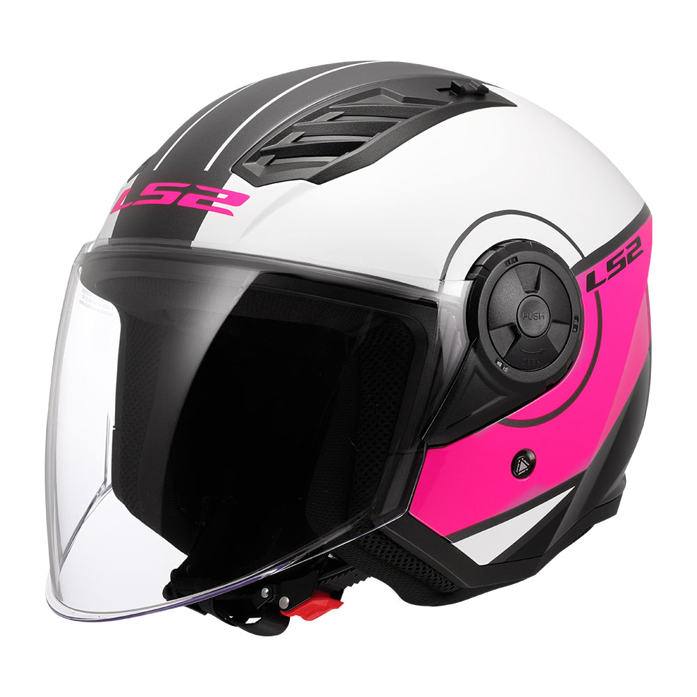 Kaciga LS2 Jet OF616 AIRFLOW II COVER belo roza Kaciga LS2 Jet OF616 AIRFLOW II COVER belo roza