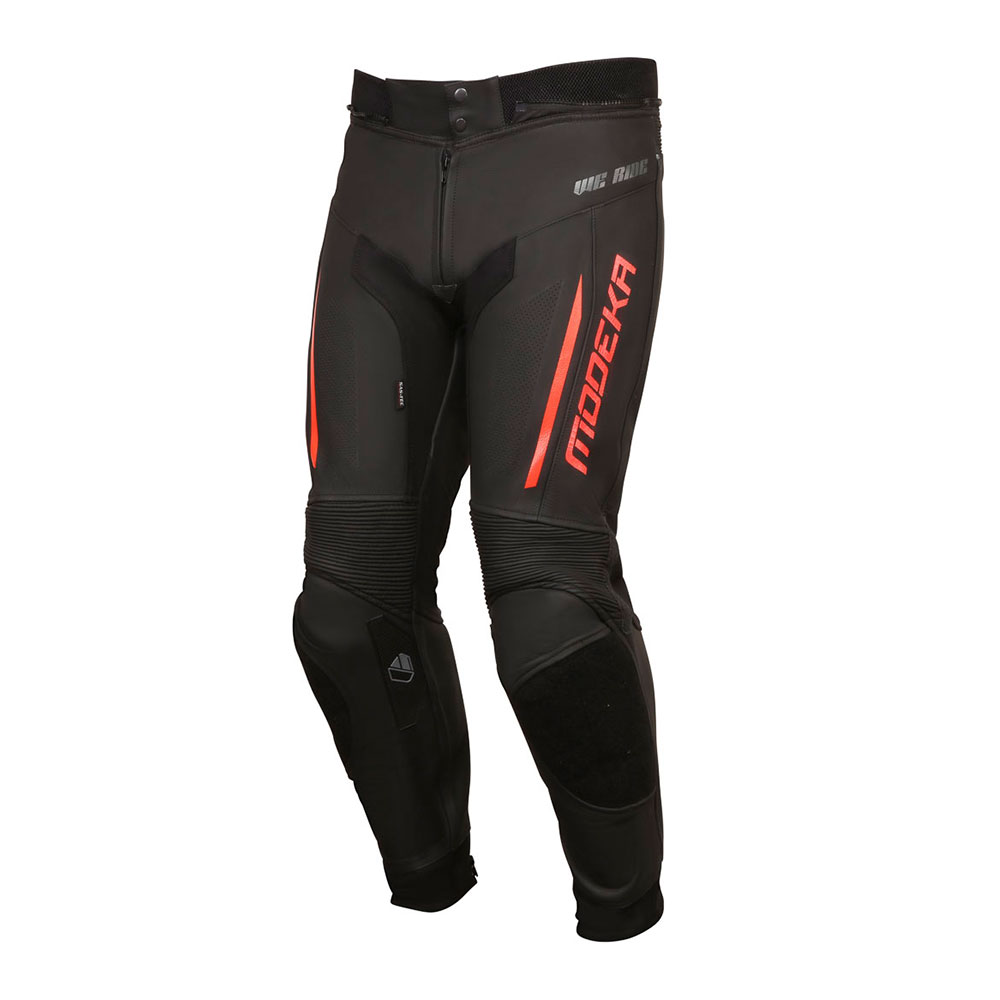 Pantalone kožne VALYANT crno crvene MODEKA Pantalone kožne VALYANT crno crvene MODEKA