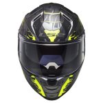 Kaciga LS2 Full Face FF811 VECTOR II SPLITTER mat titanium žuta sa naočarima