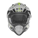 Kaciga NOX Enduro sa vizirom N312 TRACK žuto nardo siva