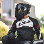 Jakna LS2 APEX muška crno belo crvena