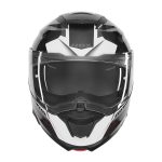 Kaciga NOX Flip Up N967 CONQUER sa naočarima crno belo crvena