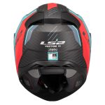 Kaciga LS2 Full Face FF811 VECTOR II CARBON GRID plavo crvena sa naočarima