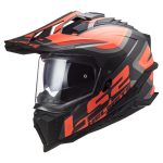 Kaciga LS2 Enduro MX701 EXPLORER ALTER mat crno narandžasta