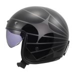 Kaciga LS2 Jet OF601 BOB II COSMIC crno siva