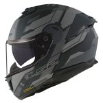 Kaciga LS2 Full Face FF808 STREAM II SHADOW titanium siva sa naočarima