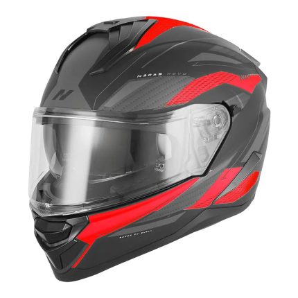 Kaciga NOX Full Face sa naočarima N304 S REVO RED MATT BLACK
