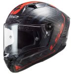 Kaciga LS2 Full Face FF805 THUNDER CARBON SPUTNIK crveno crna