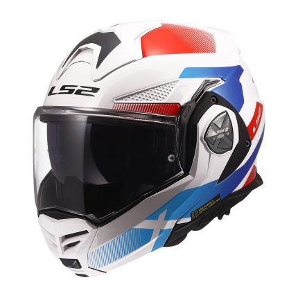 Kaciga LS2 Flip Up FF901 ADVANT X NOVA belo plavo crvena