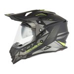 Kaciga NOX Enduro sa vizirom N312 TRACK žuto mat crna