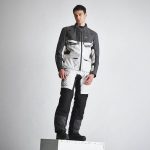 Pantalone MODEKA ATLAZ svetlo sivo crne