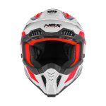Kaciga NOX Cross N634 STORM crveno plavo bela