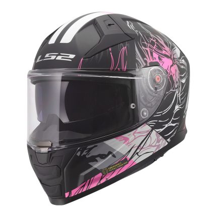 Kaciga LS2 Full Face FF811 VECTOR II DARFLO crno roza sa naočarima