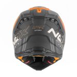 Kaciga NOX Cross N634 STORM narandžasto mat crna