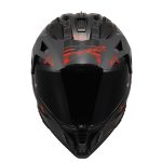 Kaciga LS2 Enduro MX702 PIONEER II CRAZY mat crno crvena