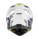 Kaciga NOX Cross N634 STORM žuto plavo bela