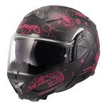 Kaciga LS2 Flip Up FF910 ADVANT II SOPHIA crno roza