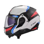 Kaciga LS2 Flip Up FF910 ADVANT II TRIPLE belo plavo crvena