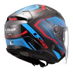 Kaciga LS2 Jet OF603 INFINITY II CARBON URUS plavo crvena