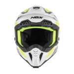 Kaciga NOX Cross N634 STORM žuto plavo bela