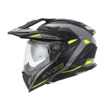 Kaciga Kappa Enduro KV33 WIZARD mat sivo crno žuta