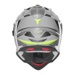 Kaciga NOX Enduro sa vizirom N312 TRACK žuto nardo siva