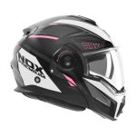 Kaciga NOX PREMIUM SPINNER ARK Flip Up sa naočarima rozo bela